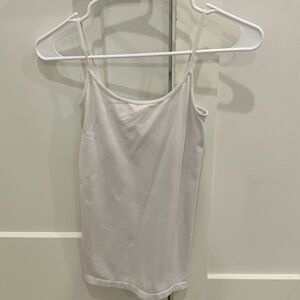 Comfortable long white tank top